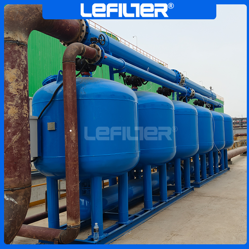 Вертикальный напорный песчаный фильтр с автоматической обратной промывкой для промышленности